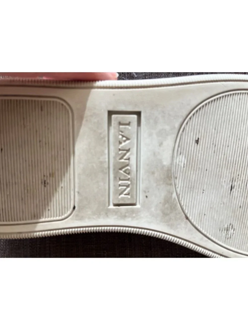LANVIN Men's Two Tone Suede Leather Slip On Sneakers Size 8